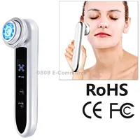 Blk-D919 Rf Instrument Facial Vibration Compact Lifting Massager Micro Current Beauty InstrumentWhite