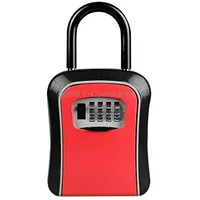 Car Password Lock Storage Box Security Hook Installation-Free Safety BoxRed