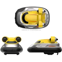 Children 2.4G Wireless Mini Remote Control Boat Toy Electric Hovercraft Water ModelYellow