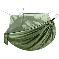 Encryption Mosquito Net Hammock Outdoor Camping Anti-Mosquito Gauze Hammock, Size 260X140CmArmy Green