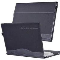 For Lenovo Thinkpad X1 Carbon Gen 8 Cloth Texture Laptop Leather Protective CaseBlack