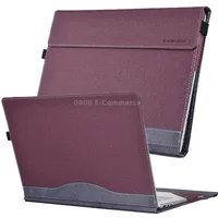 For Lenovo Thinkpad X1 Carbon Gen 9 Cloth Texture Laptop Leather Protective CaseWine Red
