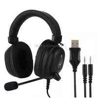 Hamtod V6800 Dual 3.5Mm  Usb Interface Wired Gaming Headset, Cable Length 2.1M