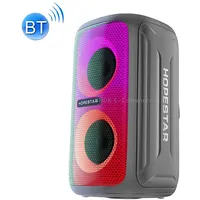 Hopestar Party 110 Mini Colorful Lights Wireless Bluetooth Speaker Grey