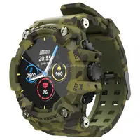 Lokmat Attack 1.28 inch Tft Lcd Screen Smart Watch, Support Sleep Monitor / Heart Rate Blood Pressure MonitorCamouflage Green
