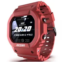 Lokmat Ocean 1.14 inch Tft Touch Screen Ip68 Waterproof Smart Watch, Support Information Reminder / Sleep Monitor Sport RecordWine Red
