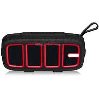 Newrixing Nr-5018 Outdoor Portable Bluetooth Speaker, Support Hands-Free Call / Tf Card Fm U DiskBlackRed