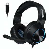 Nubwo N11 Gaming Subwoofer Headphone with Mic, Stylesingle UsbBlack and Blue