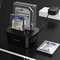 Orico 6228Us3-C 1 to Clone 2 Bay Usb 3.0 Type-B Sata External Storage Hard Drive Dock for 2.5 inch / 3.5 Hdd Ssd