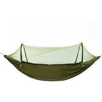 Outdoor Camping Anti-Mosquito Quick-Opening Hammock, Spec Double Army Green