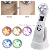 Radio Mesotherapy Electroporation Face Beauty Pen Frequency Led Photon Skin Rejuvenation Remover WrinklePearl White