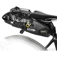Rhinowalk Rk19511 Full Waterproof Bicycle Saddle Tail Bag Big Capacity Road Bike Bag, Colour Rk19512 Black 5L