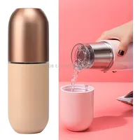 Shoke Portable Mini Insulation Cup 316 Stainless Steel Capsule Cup, Capacity 200MlRose Gold
