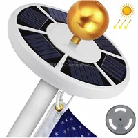 Solar Flagpole Light Led Outdoor Courtyard Camping Tent