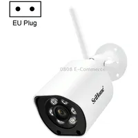 Srihome Sh034C 4.0Mp Ai Humanoid Tracking Wifi Outdoor Surveillance CameraEu Plug