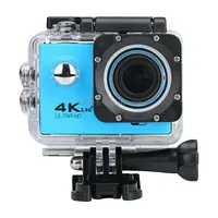 Wifi Waterproof Action Camera Cycling 4K camera Ultra Diving  60Pfs kamera Helmet bicycle Cam underwater Sports 1080P CameraBlue