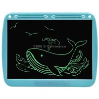15Inch Charging Tablet Doodle Message Double Writing Board Lcd Children Drawing Board, Specification Monochrome Lines Blue