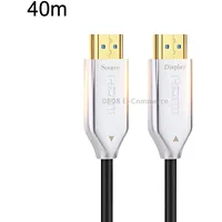 2.0 Version Hdmi Fiber Optical Line 4K Ultra High Clear Monitor Connecting Cable, Length 40MWhite