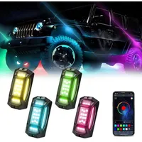 4 in 1 G6 Rgb Colorful Car Chassis Light Led Music Atmosphere