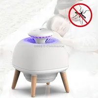 4W Ultraviolet Mosquito Trap Lamp Usb Electric Pest Repeller Intelligent Light ControlWhite