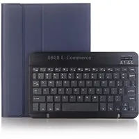 A08B Bluetooth Keyboard Leather Case with Holder  Tpu Pen Slot For Samsung Galaxy Tab A8 10.5 2021 Sm-X205 / Sm-X200Blue