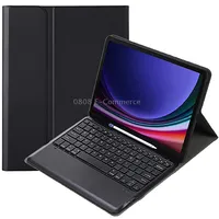 A810B For Samsung Galaxy Tab S9 Pen Slot Detachable Bluetooth Keyboard Leather Tablet CaseBlack
