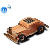 As60 Retro Car Shape Wooden Subwoofer Mini Wireless Bluetooth SpeakerLight Wood
