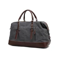 Augur 2012 Portable Casual Canvas Travel Handbag Baggage Shoulder Crossby BagGrey