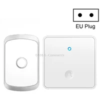 Cacazi Fa50 1 For Push-Button Self-Generating Wireless Doorbell, Plugeu PlugWhite