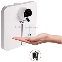 Crucgre Intelligent Automatic Induction Soap Dispenser Wall-Mounted Foam Hand Washer Disinfector Alcohol Sprayer, Cnplug, Styledrop Type Wire