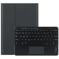Dy-E10 2 in 1 Removable Bluetooth Keyboard  Protective Leather Tablet Case with Touchpad Holder for Lenovo Tab E10Black