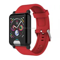 E04 1.3 inches Ips Color Screen Smart Watch Ip67 Waterproof, Tpu Watchband, Support Call Reminder / Heart Rate Monitoring Blood Pressure Remote Care Multiple Sport Modes Red