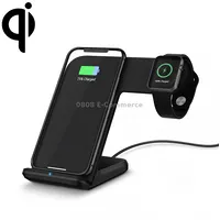 F11 Vertical Magnetic Wireless Charger for Qi Charging Standard Mobile Phones  Apple Watch Series Black