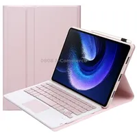 For Xiaomi Pad 6 / Pro A0N7-A Lambskin Texture Ultra-Thin Bluetooth Keyboard Leather Case with TouchpadPink
