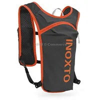 Inoxto 591 5L Multifunctional Marathon Outdoor Chest Hydration BackpackDeep Gray and Orange