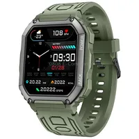 Kr06 Waterproof Pedometer Sport Smart Watch, Support Heart Rate / Blood Pressure Monitoring Bt CallingGreen