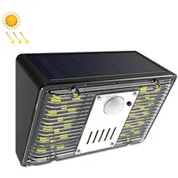 N775 Solar Alarm Wall Light Rv Camping Infrared Induction LightCold White