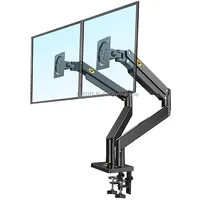 North Bayou Nb G32 Aluminum Alloy Dual Monitor Mount Gas Spring Arm Full Motion Holder for 22- 32 inch Lcd Led