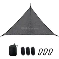 Outdoor Multi-Person Hammock Large Sky Tree Tent Aerial Camping Triangle Hammock, Side Length 2.9M
