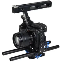 Puluz Camera Cage Handle Stabilizer for Sony A7  A7S A7R, Ii A7R Ii, Iii Iii, Iv, A6000, A6500, A6300, Panasonic Lumix Dmc-Gh4Blue