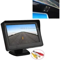 Pz601-C Tft Lcd 2 Video Input 4.3 Inch Parking Monitor in 1 with 648488 Pixels Rear View Camera Glass Lens 6M Rca Cable
