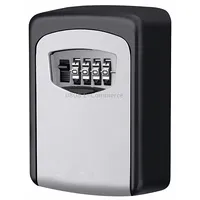Safety Home Durable Storage Box Key Hider 4 Digit Security Secret Code Lock Wall Mounted Combination Password Keys