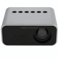 T500 1920X1080P 80 Lumens Portable Mini Home Theater Led Hd Digital Projector Without Remote Control  AdaptorWhite