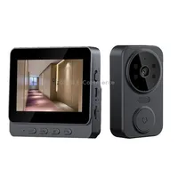 Wireless 2.4G Visual Intercom Doorbell 4.3 inch Ips Screen with Camera Monitor Night Vision