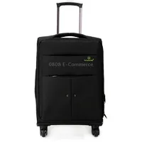 24 inch Oxford Cloth Universal Wheel Travel Password Draw-Bar Box Luggage CarrierBlack