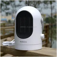 600W Winter Mini Electric Warmer Fan Heater Shaking Head Desktop Household Radiator Energy Saving, Eu Plug White