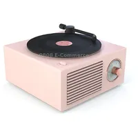 B10 Atomic Bluetooth Speakers Retro Vinyl Player Desktop Wireless Creative Multifunction Mini Stereo SpeakersNordic Pink