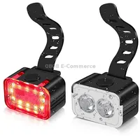 Bicycle Light Usb Charging Outdoor Led Riding Lamp Set, Style Front LightTail