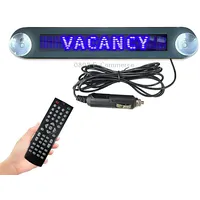 Dc 12V Car Led Programmable Showcase Message Sign Scrolling Display Lighting Board with Remote ControlBlue Light