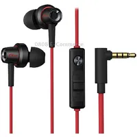 Edifier Hecate Gm260 In Ear Wire Control Headphones With Silicone Earbuds, Cable Length 1.3MBlack Red